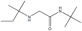 N-tert-butyl-2-[(2-methylbutan-2-yl)amino]acetamide 结构式