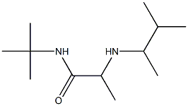 N-tert-butyl-2-[(3-methylbutan-2-yl)amino]propanamide 结构式