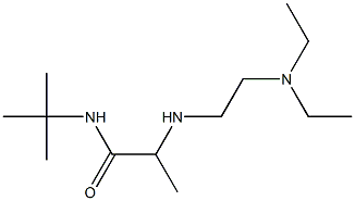 N-tert-butyl-2-{[2-(diethylamino)ethyl]amino}propanamide 结构式