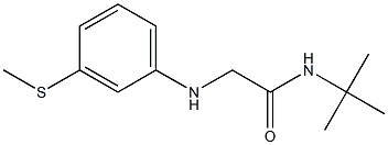 N-tert-butyl-2-{[3-(methylsulfanyl)phenyl]amino}acetamide 结构式