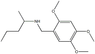 pentan-2-yl[(2,4,5-trimethoxyphenyl)methyl]amine 结构式