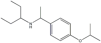 pentan-3-yl({1-[4-(propan-2-yloxy)phenyl]ethyl})amine 结构式