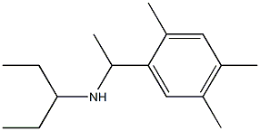pentan-3-yl[1-(2,4,5-trimethylphenyl)ethyl]amine 结构式
