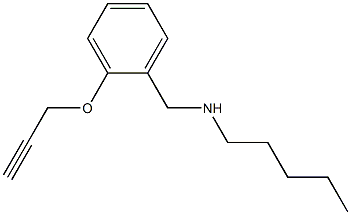 pentyl({[2-(prop-2-yn-1-yloxy)phenyl]methyl})amine 结构式