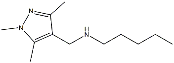 pentyl[(1,3,5-trimethyl-1H-pyrazol-4-yl)methyl]amine 结构式