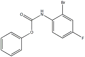 phenyl N-(2-bromo-4-fluorophenyl)carbamate 结构式