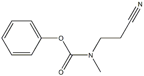 phenyl N-(2-cyanoethyl)-N-methylcarbamate 结构式