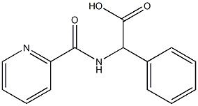 phenyl[(pyridin-2-ylcarbonyl)amino]acetic acid 结构式