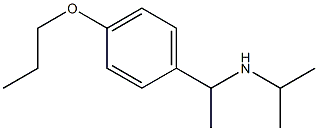 propan-2-yl[1-(4-propoxyphenyl)ethyl]amine 结构式