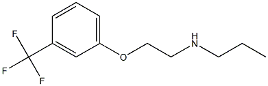 propyl({2-[3-(trifluoromethyl)phenoxy]ethyl})amine 结构式