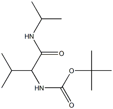 tert-butyl 1-[(isopropylamino)carbonyl]-2-methylpropylcarbamate 结构式