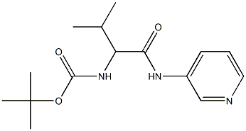 tert-butyl 2-methyl-1-[(pyridin-3-ylamino)carbonyl]propylcarbamate 结构式