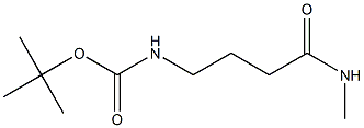 tert-butyl 4-(methylamino)-4-oxobutylcarbamate 结构式