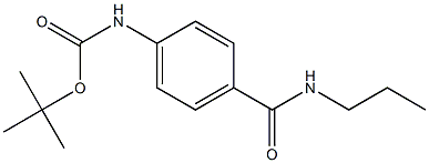tert-butyl 4-[(propylamino)carbonyl]phenylcarbamate 结构式