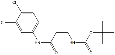 tert-butyl N-{2-[(3,4-dichlorophenyl)carbamoyl]ethyl}carbamate 结构式