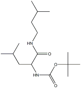 tert-butyl N-{3-methyl-1-[(3-methylbutyl)carbamoyl]butyl}carbamate 结构式