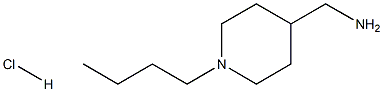 4-Aminomethyl-1-N-butylpiperidine hydrochloride 结构式