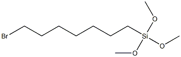 7 - 溴庚基三甲氧基硅烷 结构式