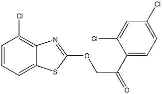 2-(4-CHLOROBENZO[D]THIAZOL-2-YLOXY)-1-(2,4-DICHLOROPHENYL)ETHANONE 结构式