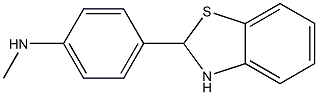 4-(2,3-DIHYDROBENZO[D]THIAZOL-2-YL)-N-METHYLBENZENAMINE 结构式