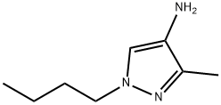 1H-Pyrazol-4-amine,  1-butyl-3-methyl- 结构式