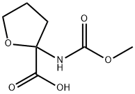 2-Furancarboxylic  acid,  tetrahydro-2-[(methoxycarbonyl)amino]- 结构式