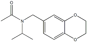 Acetamide,  N-[(2,3-dihydro-1,4-benzodioxin-6-yl)methyl]-N-(1-methylethyl)- 结构式