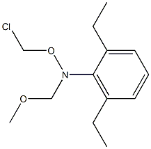 N-(CHLOROMETHOXY)-2,6-DIETHYL-N-(METHOXYMETHYL)BENZENAMINE 结构式