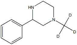 1-(Methyl-d3)-3-phenylpiperazine  结构式