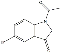 1-Acetyl-5-bromo-1,2-dihydro-indol-3-one 结构式