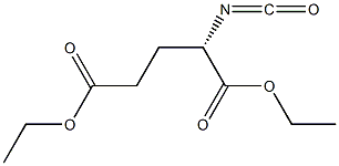 (S)-diethyl 2-isocyanatopentanedioate 结构式