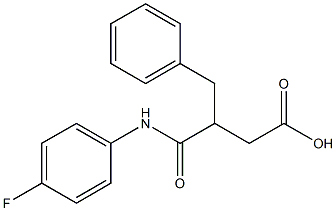 3-benzyl-4-(4-fluoroanilino)-4-oxobutanoic acid 结构式