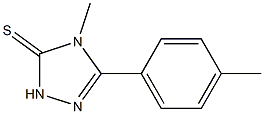 4-methyl-5-(4-methylphenyl)-2,4-dihydro-3H-1,2,4-triazole-3-thione 结构式