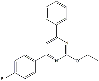 4-(4-bromophenyl)-6-phenyl-2-pyrimidinyl ethyl ether 结构式