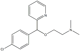 N-{2-[(4-chlorophenyl)(2-pyridinyl)methoxy]ethyl}-N,N-dimethylamine 结构式