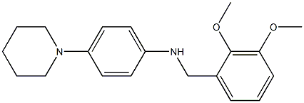 N-(2,3-dimethoxybenzyl)-N-[4-(1-piperidinyl)phenyl]amine 结构式