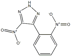 4-nitro-5-{2-nitrophenyl}-2H-1,2,3-triazole 结构式