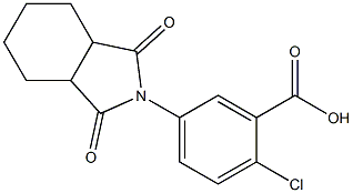 2-chloro-5-(1,3-dioxooctahydro-2H-isoindol-2-yl)benzoic acid 结构式