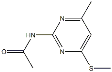 N-[4-methyl-6-(methylsulfanyl)-2-pyrimidinyl]acetamide 结构式