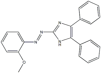 2-[(2-methoxyphenyl)diazenyl]-4,5-diphenyl-1H-imidazole 结构式