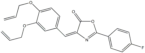 4-[3,4-bis(allyloxy)benzylidene]-2-(4-fluorophenyl)-1,3-oxazol-5(4H)-one 结构式