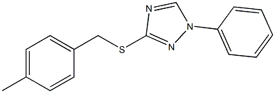 3-[(4-methylbenzyl)sulfanyl]-1-phenyl-1H-1,2,4-triazole 结构式