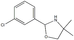 2-(3-chlorophenyl)-4,4-dimethyl-1,3-oxazolidine 结构式