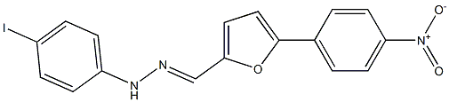 5-{4-nitrophenyl}-2-furaldehyde (4-iodophenyl)hydrazone 结构式