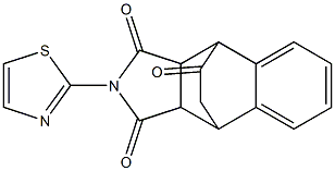 11-(1,3-thiazol-2-yl)-11-azatetracyclo[6.5.2.0~2,7~.0~9,13~]pentadeca-2,4,6-triene-10,12,14-trione 结构式