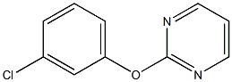 3-chlorophenyl 2-pyrimidinyl ether 结构式