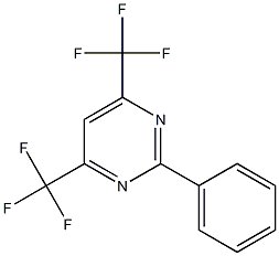 2-phenyl-4,6-bis(trifluoromethyl)pyrimidine 结构式