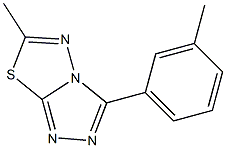 6-methyl-3-(3-methylphenyl)[1,2,4]triazolo[3,4-b][1,3,4]thiadiazole 结构式