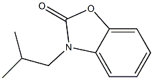 3-(2-methylpropyl)-1,3-benzoxazol-2(3H)-one 结构式