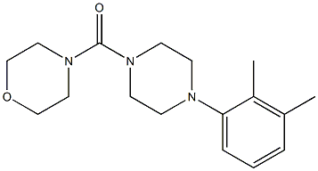 4-{[4-(2,3-dimethylphenyl)-1-piperazinyl]carbonyl}morpholine 结构式